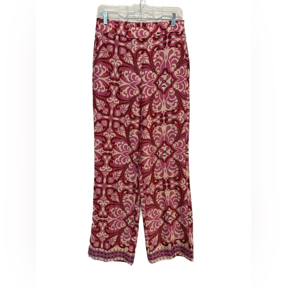Rachel Zoe Red and Cream Patterned Pants